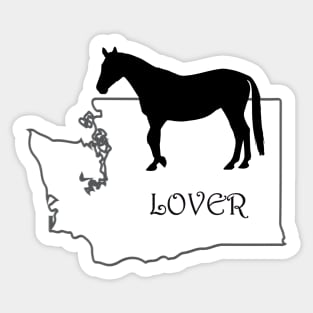 Washington Horse Lover Gift Sticker